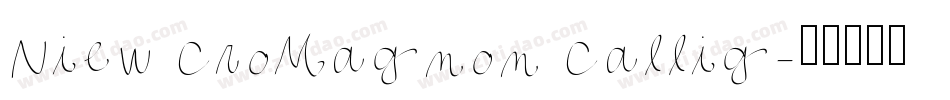 Niew CroMagnon Callig字体转换